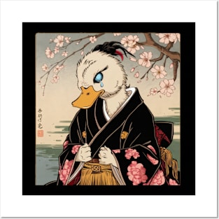 Dejected Duck Japanese Art Print Posters and Art